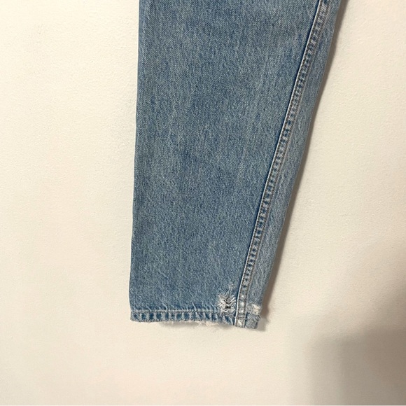 GRLFRND • devon distressed high waist straight leg jeans all the way sz 24 - Picture 13 of 15